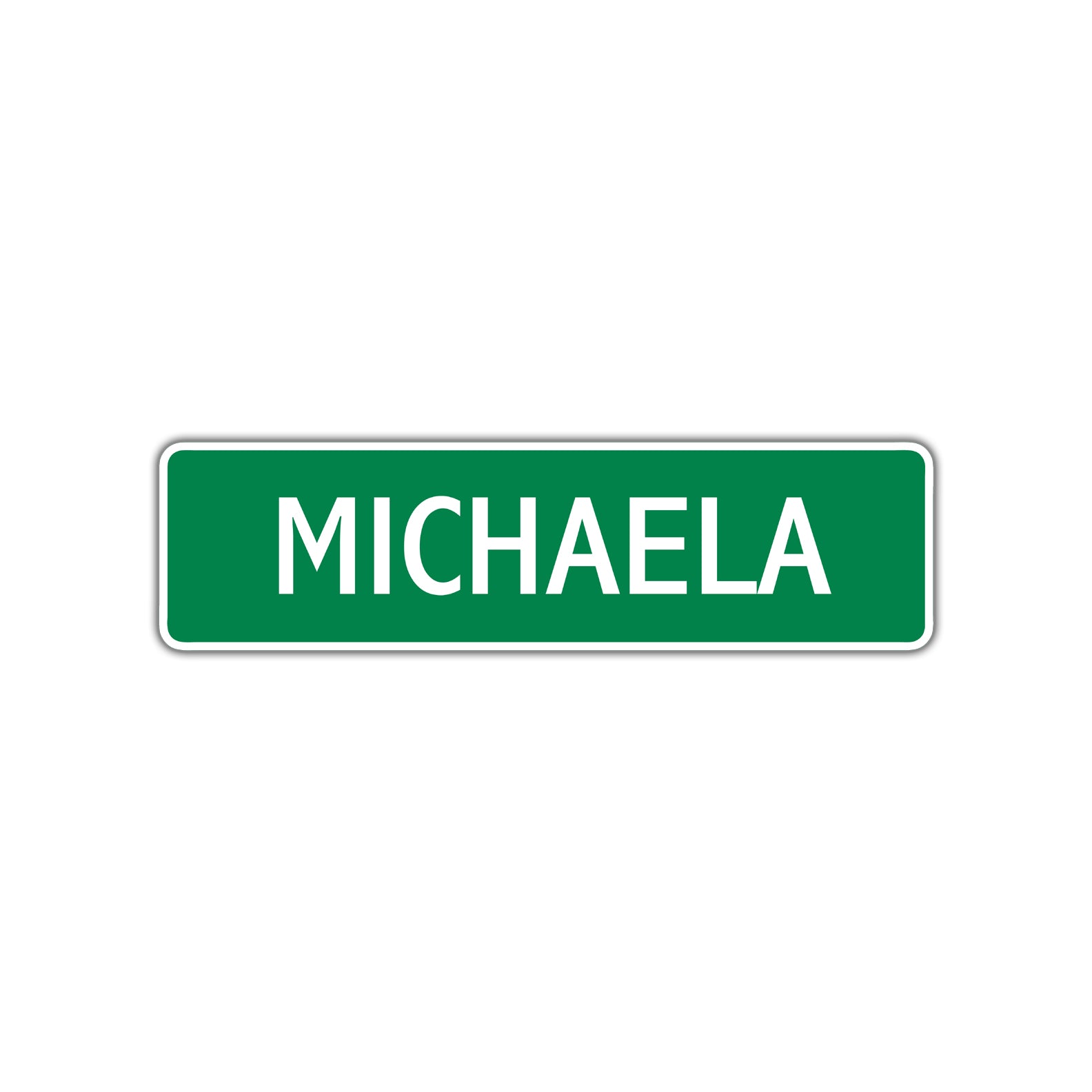 Michaela Street Sign Plate