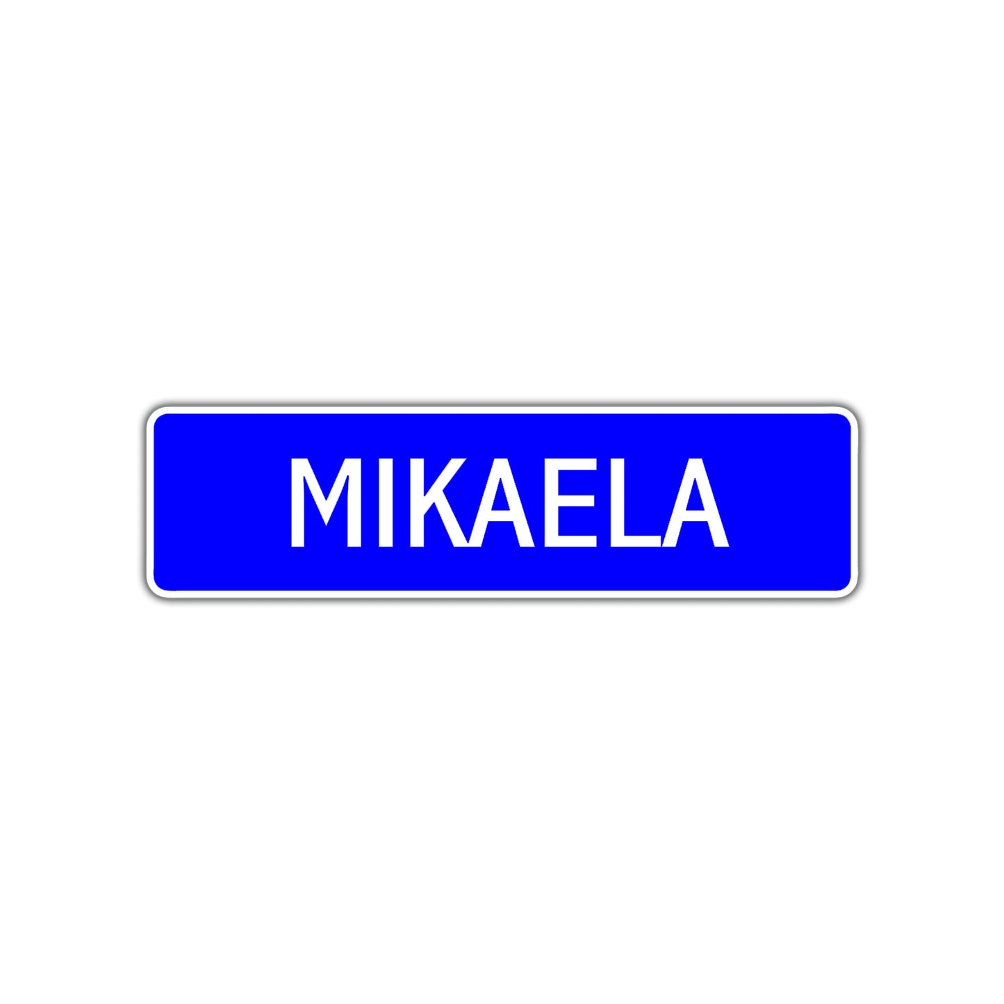 Mikaela Street Metal Sign Plate