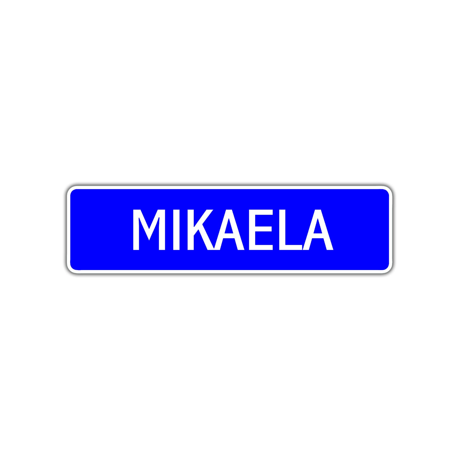 Mikaela Street Metal Sign Plate