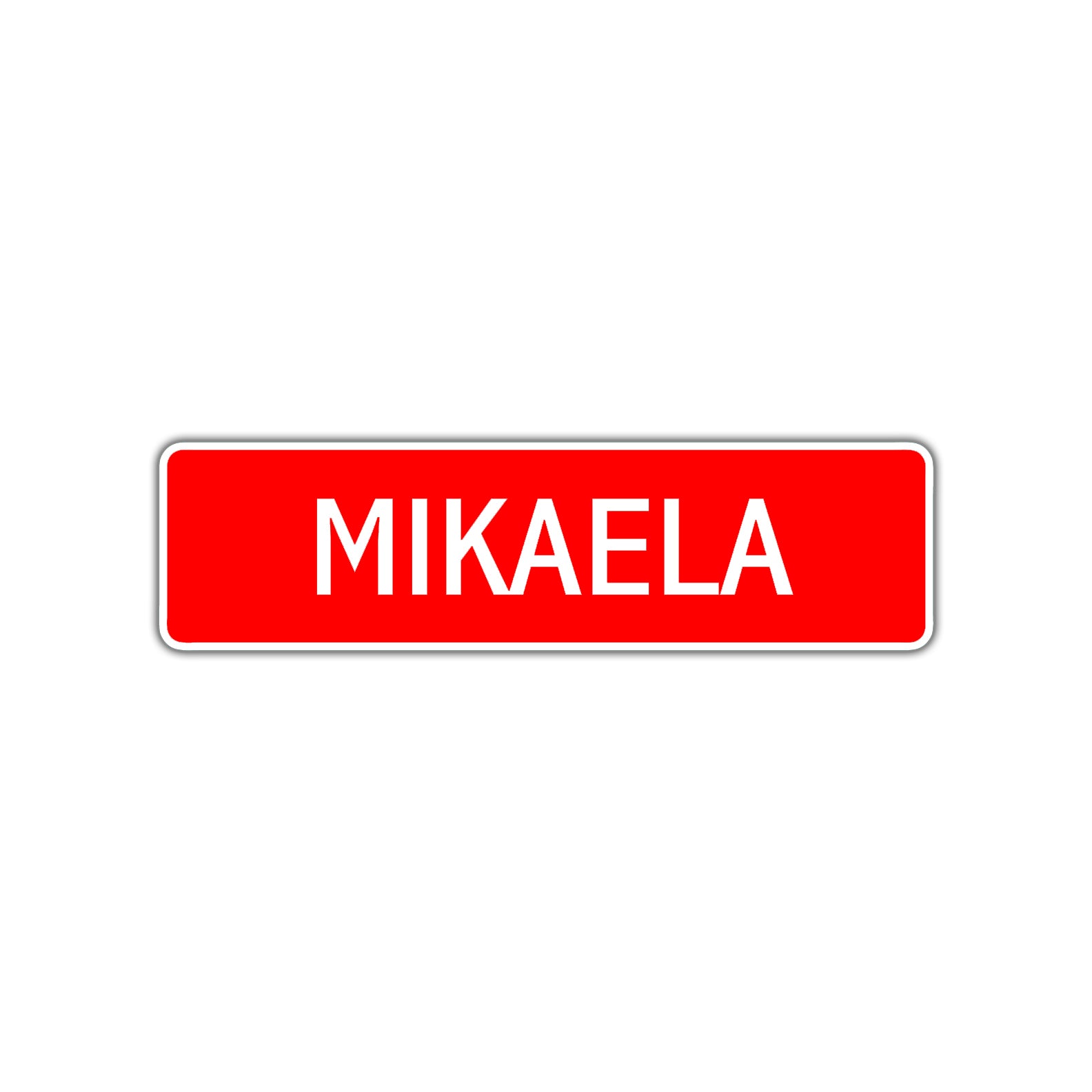 Mikaela Street Sign