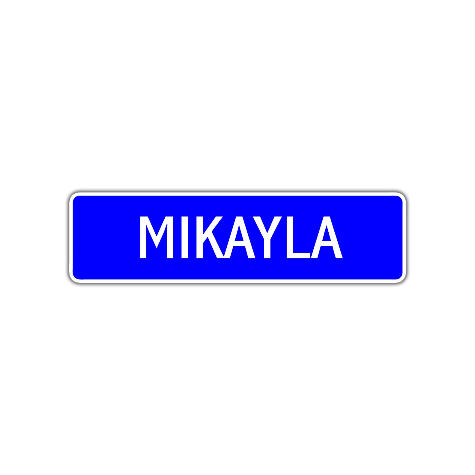Mikayla Street Metal Sign Plate