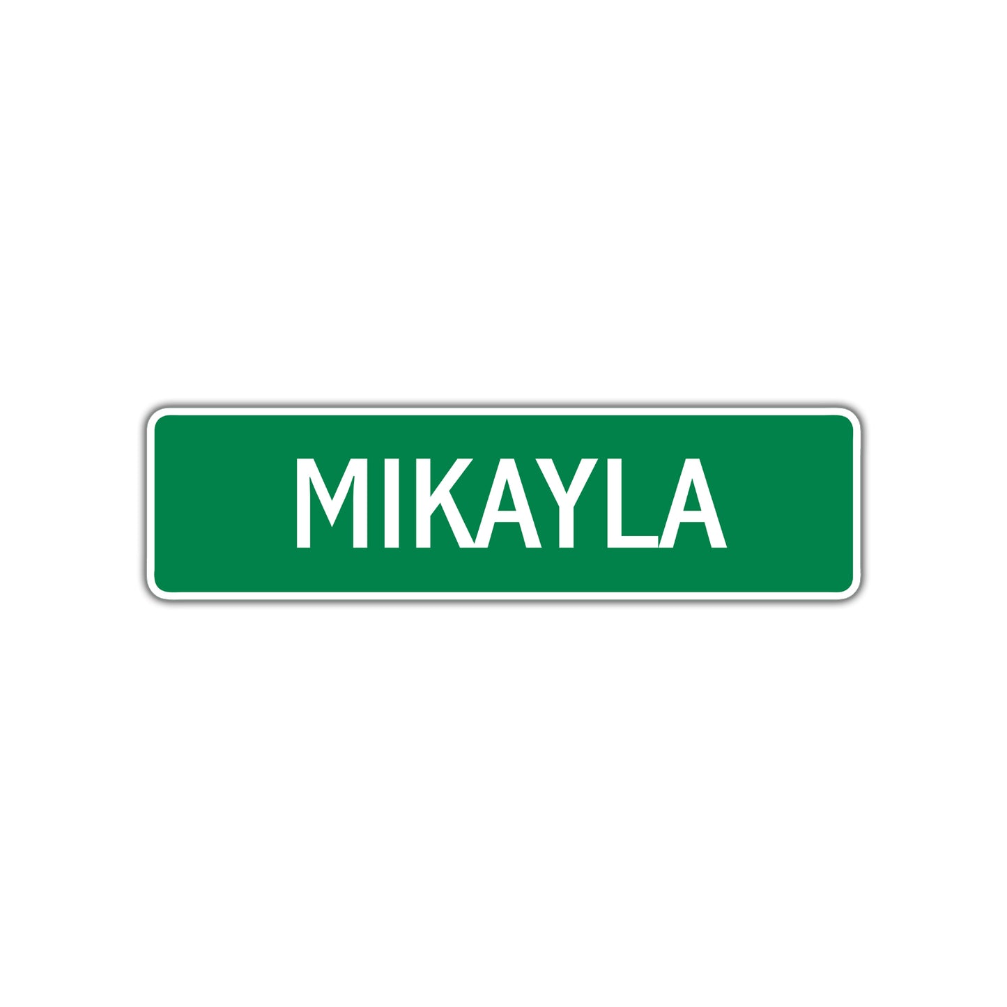 Mikayla Street Sign Plate