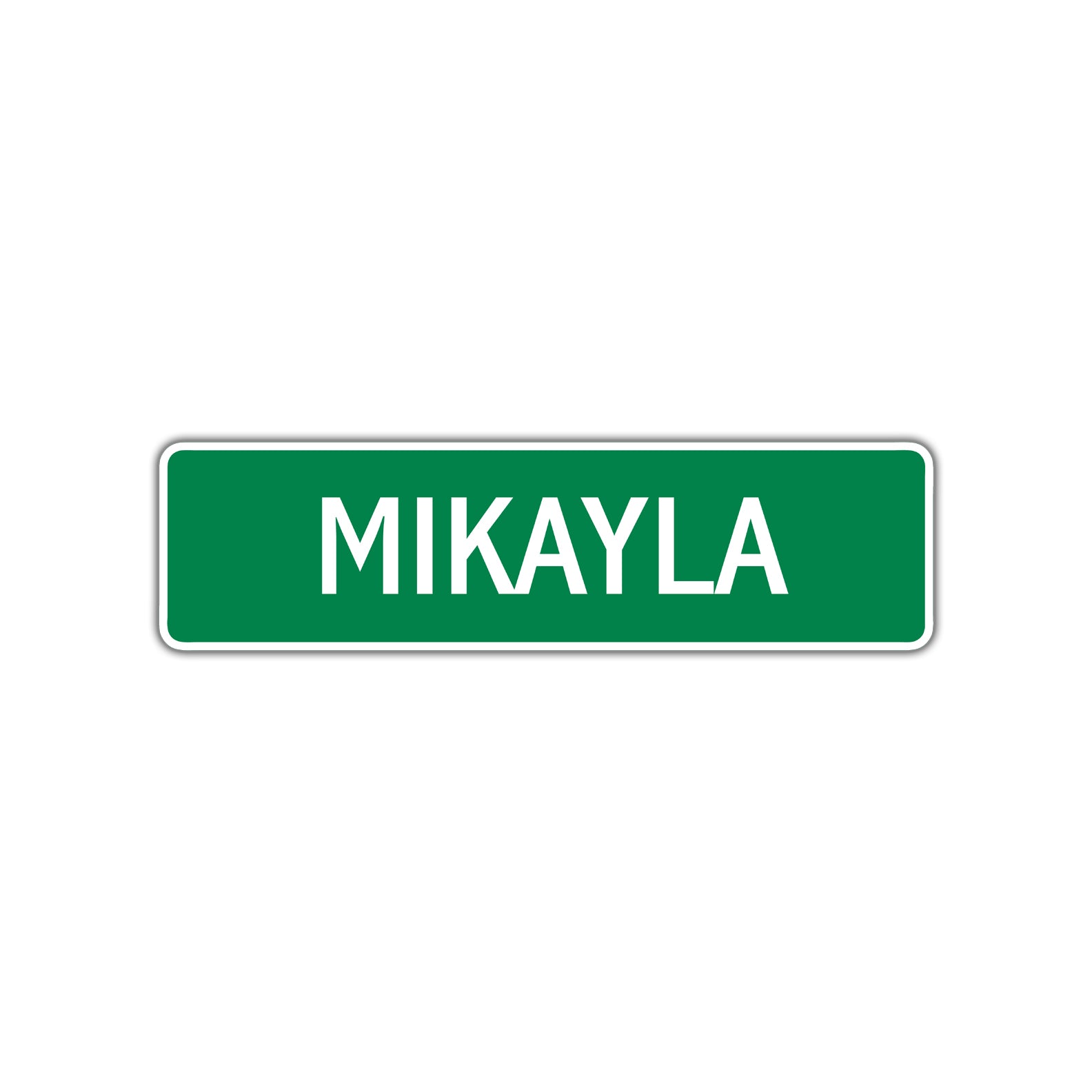 Mikayla Street Sign Plate