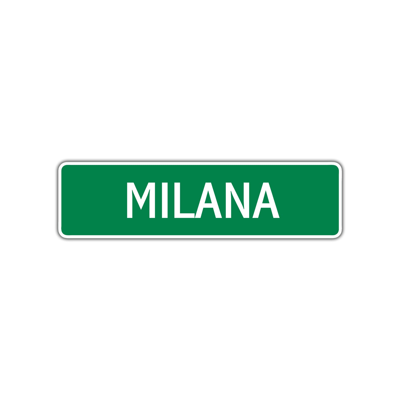 Milana Street Sign