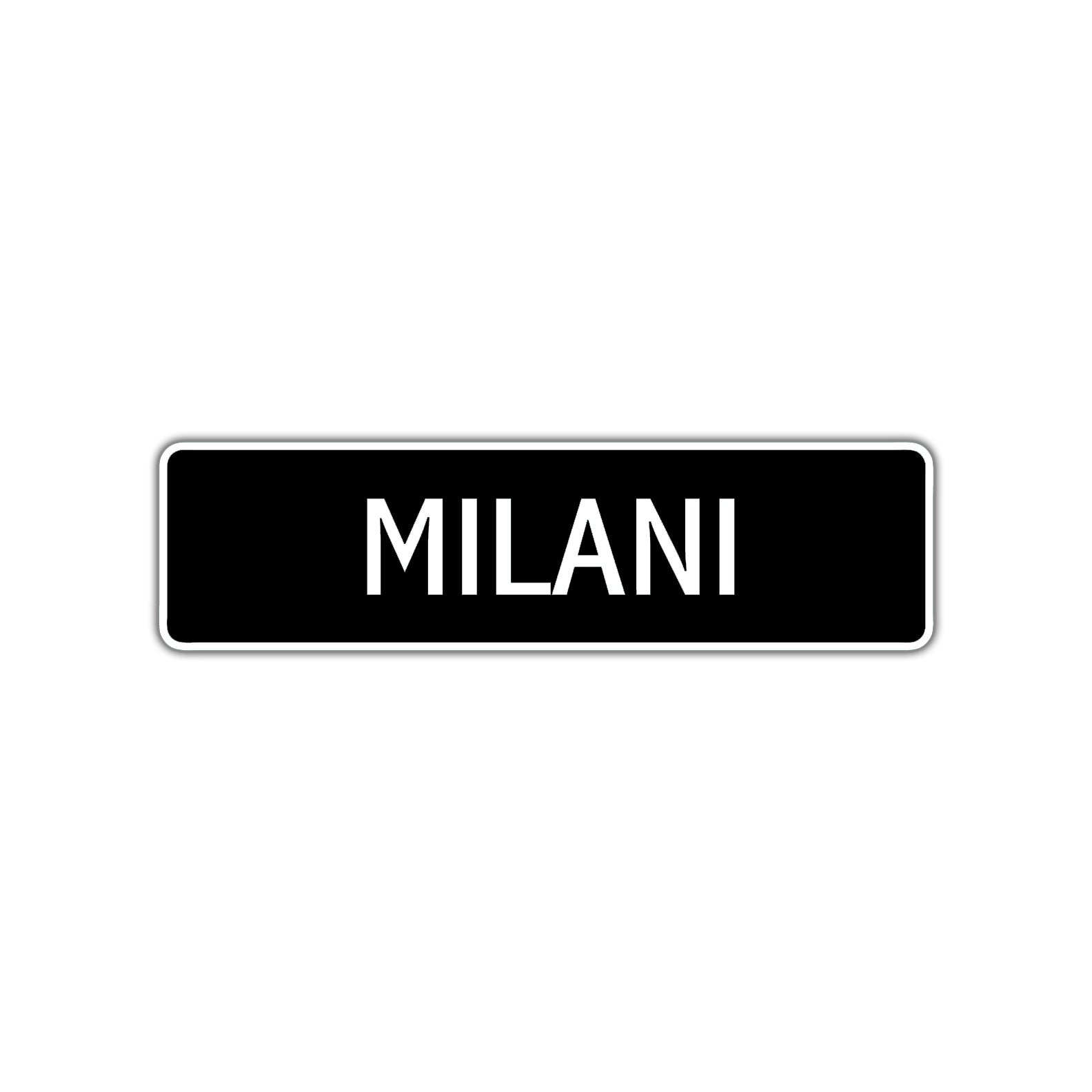 Milani Street Metal Sign 