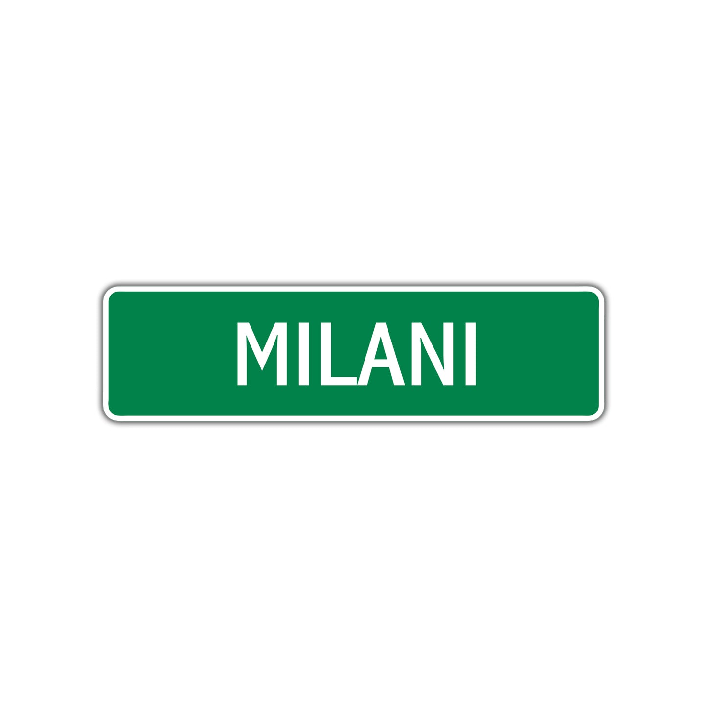 Milani Street Sign Plate