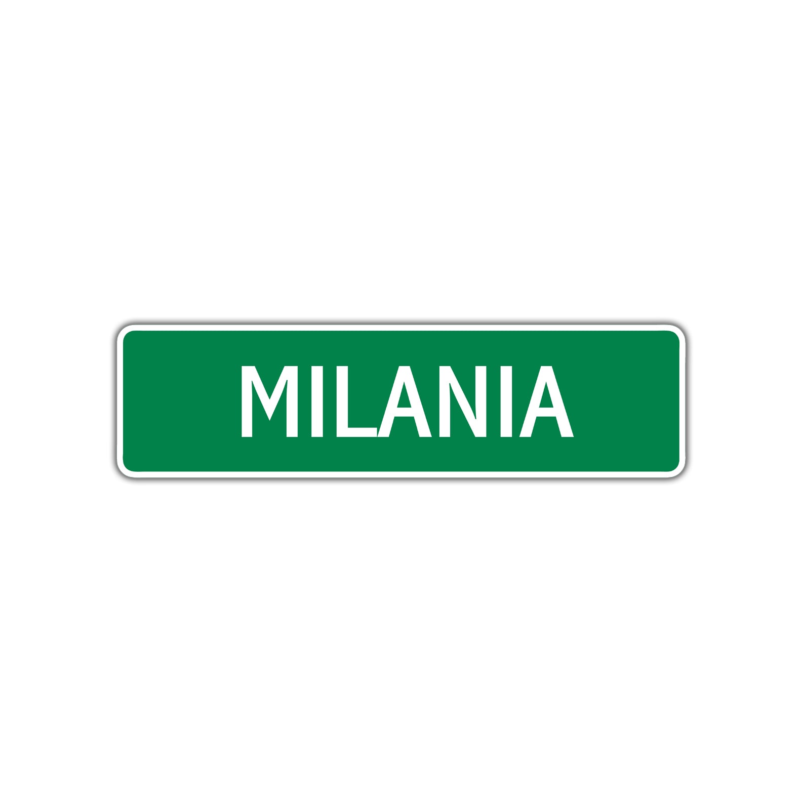 Milania Street Sign 