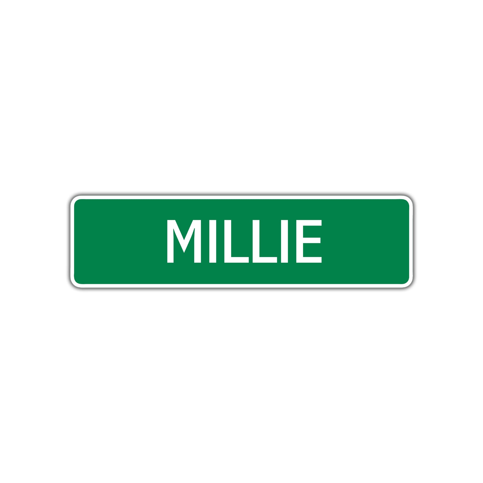 Millie Street Sign Plate