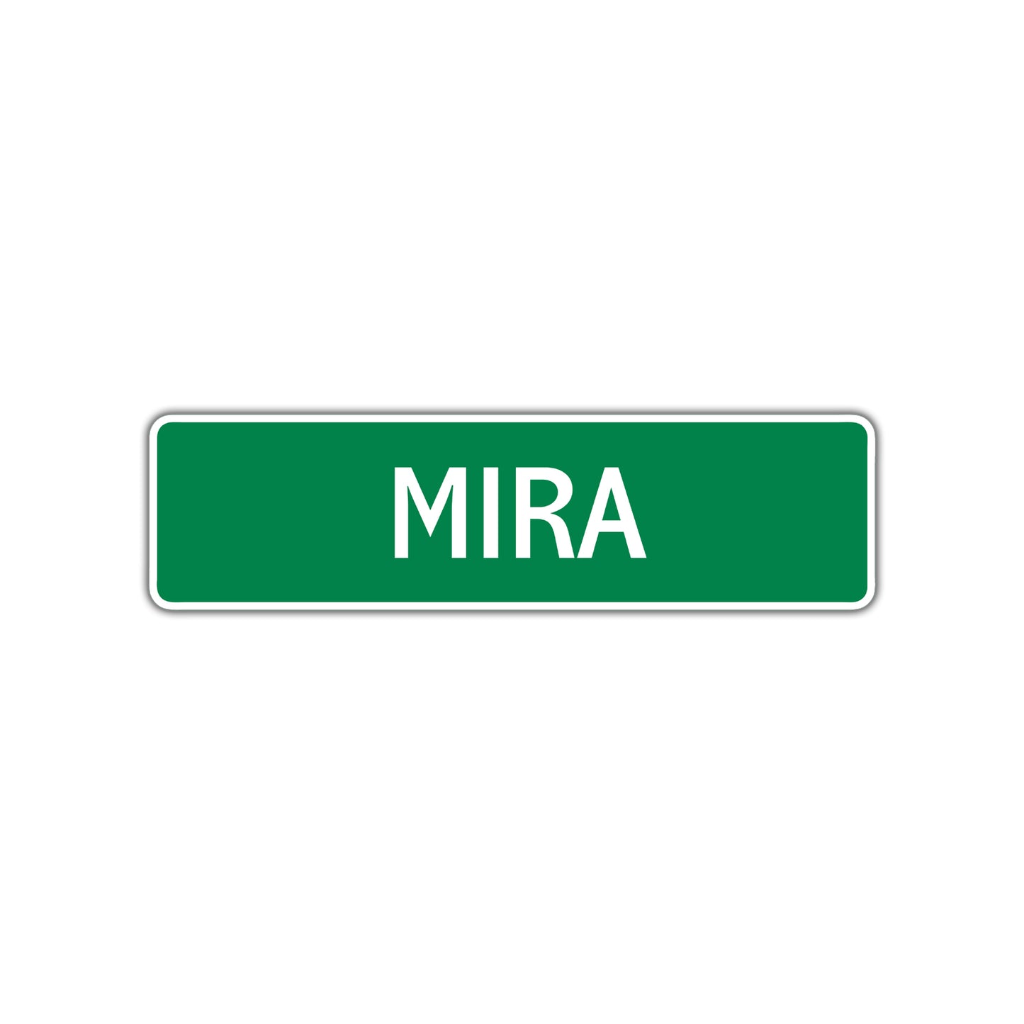 Mira Street Sign Plate