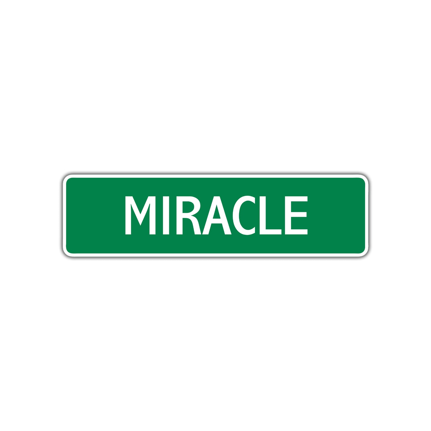Miracle Street Sign Plate