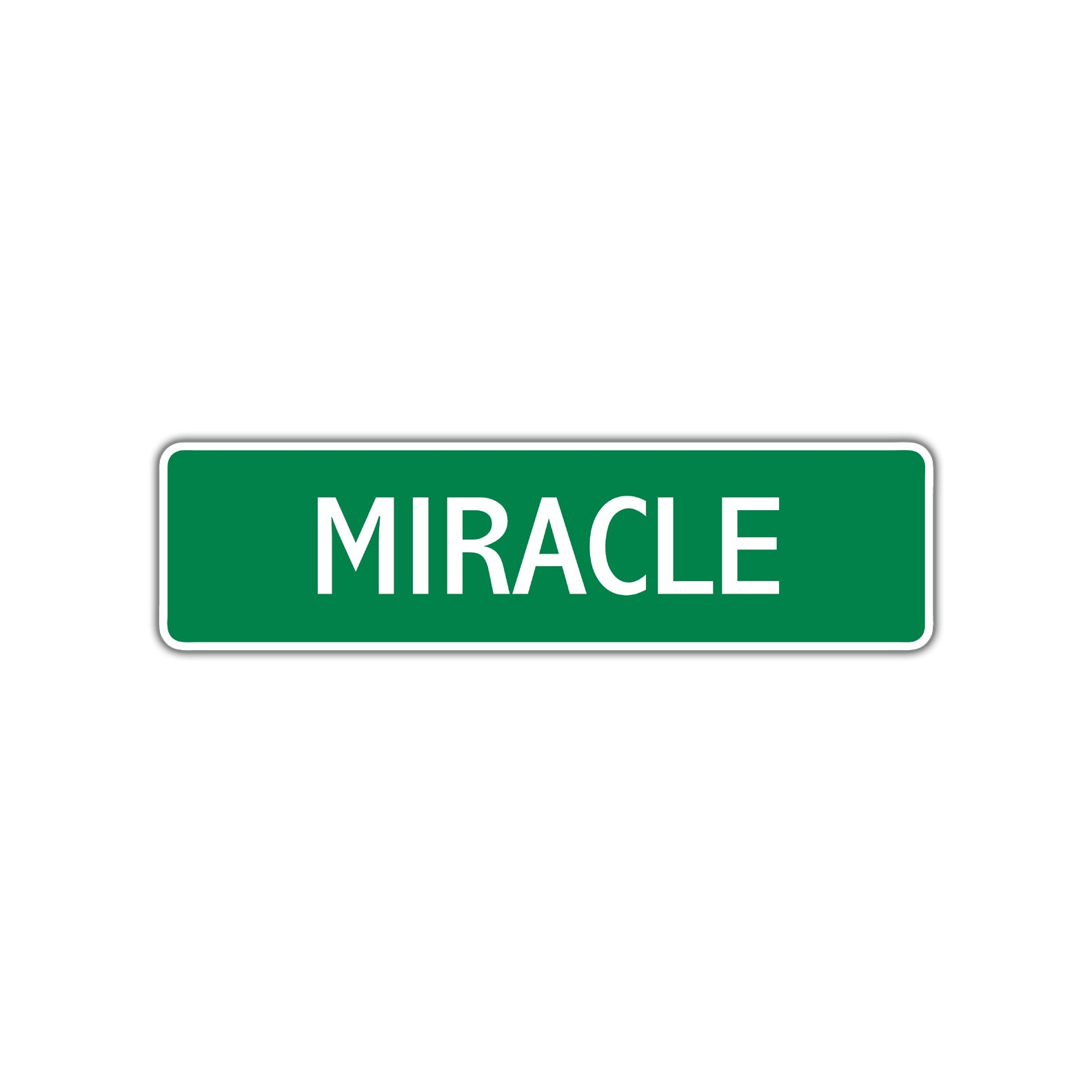Miracle Street Sign Plate