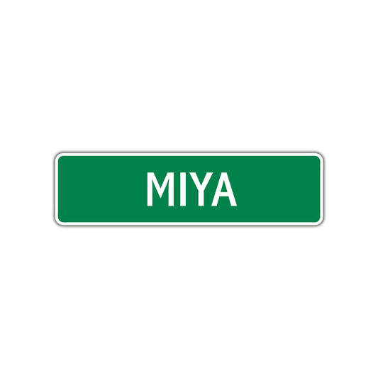 Miya Street Sign 
