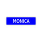 Monica Street Metal Sign Plate