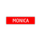 Monica Street Sign