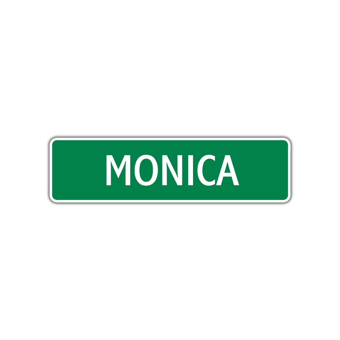 Monica Street Sign Plate