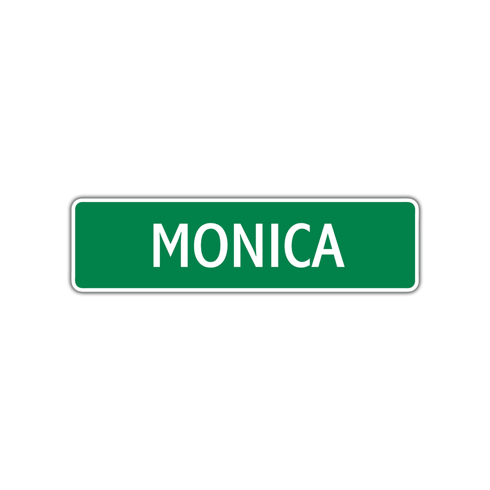 Monica Street Sign Plate