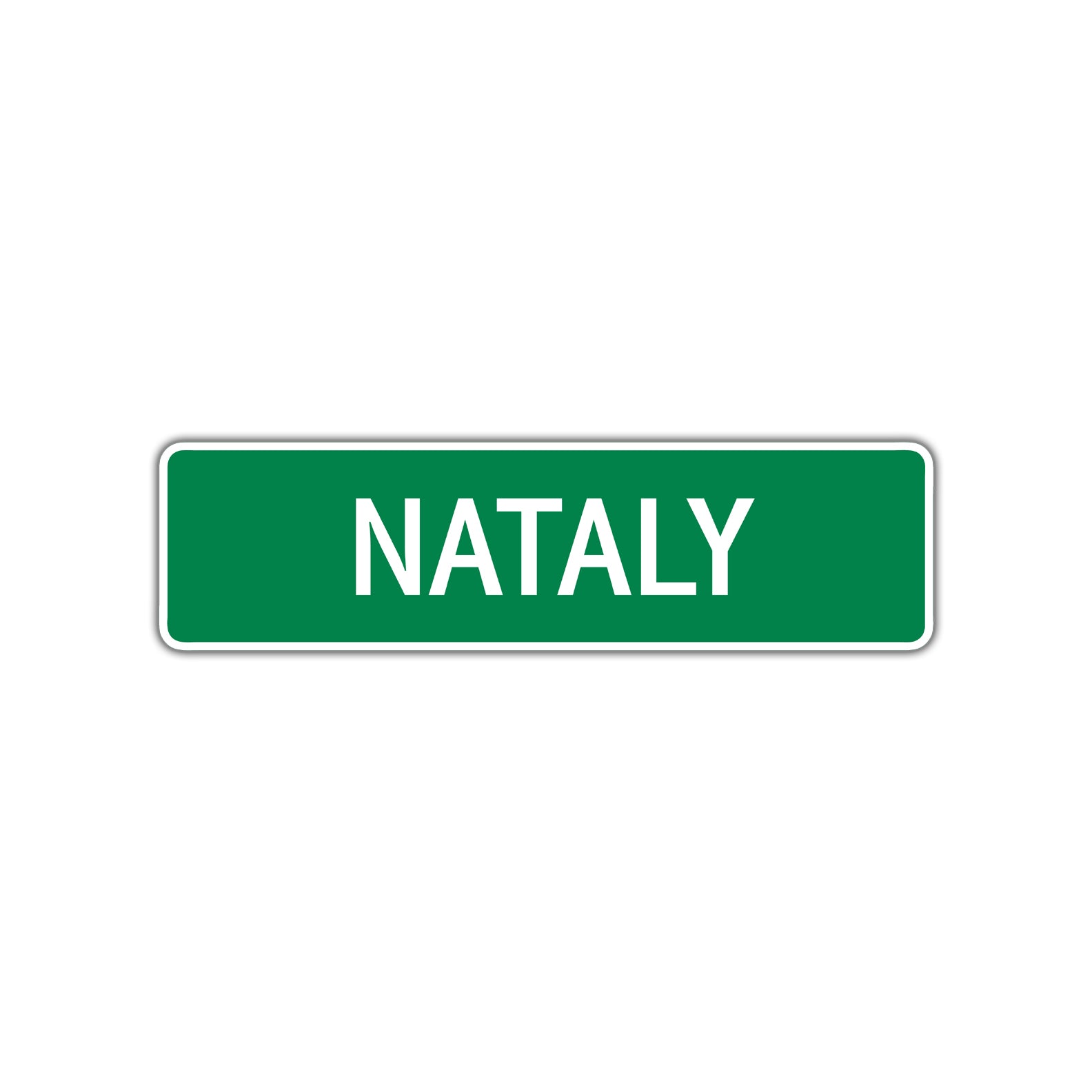 Nataly Street Sign Children Name Room Plate – Sign Fever