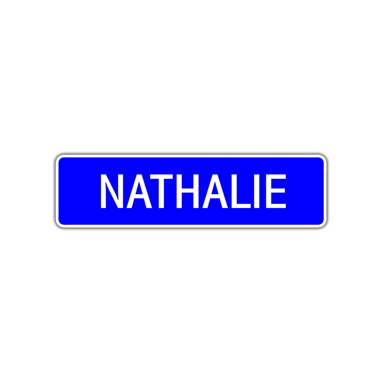 Nathalie Street Metal Sign Plate