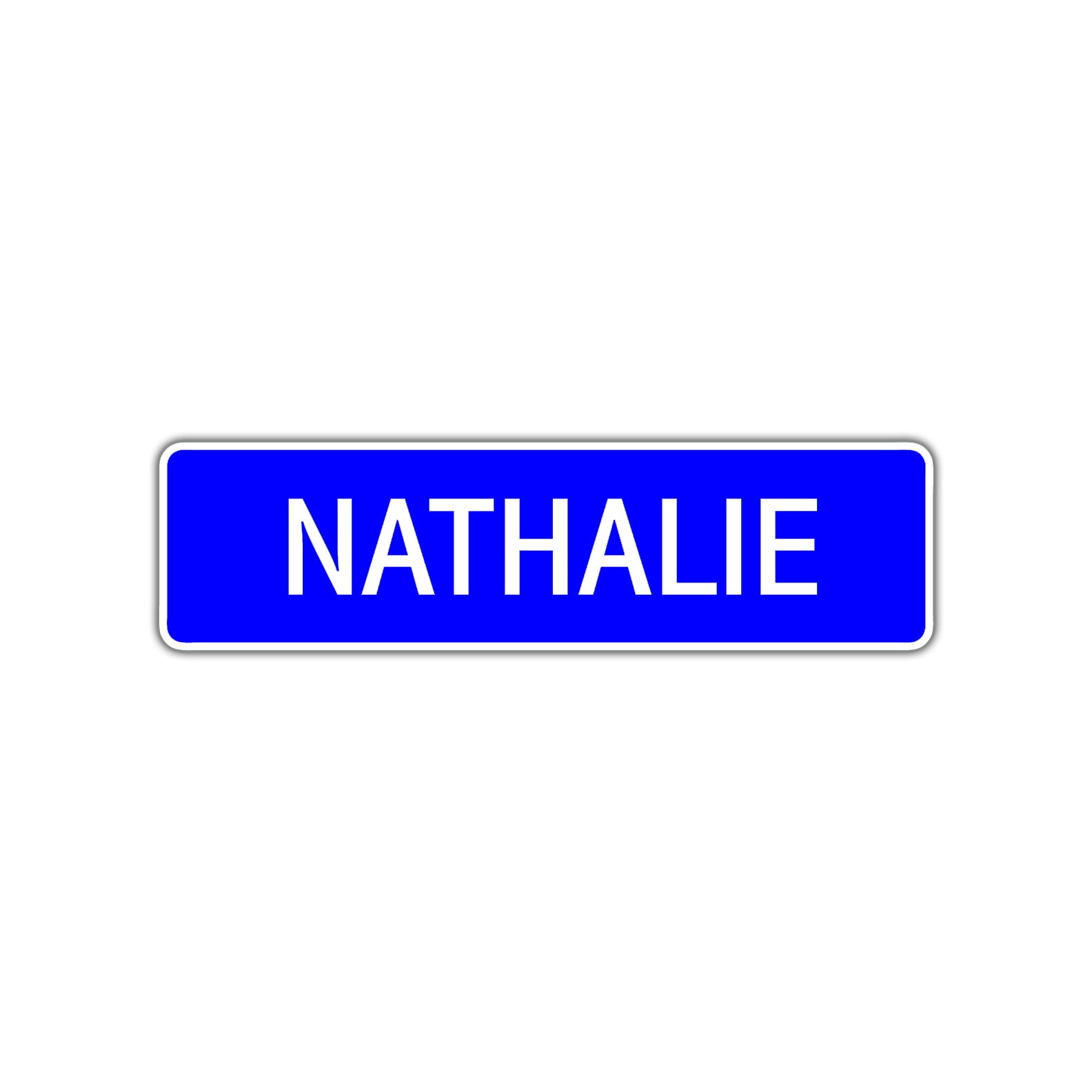 Nathalie Street Metal Sign Plate