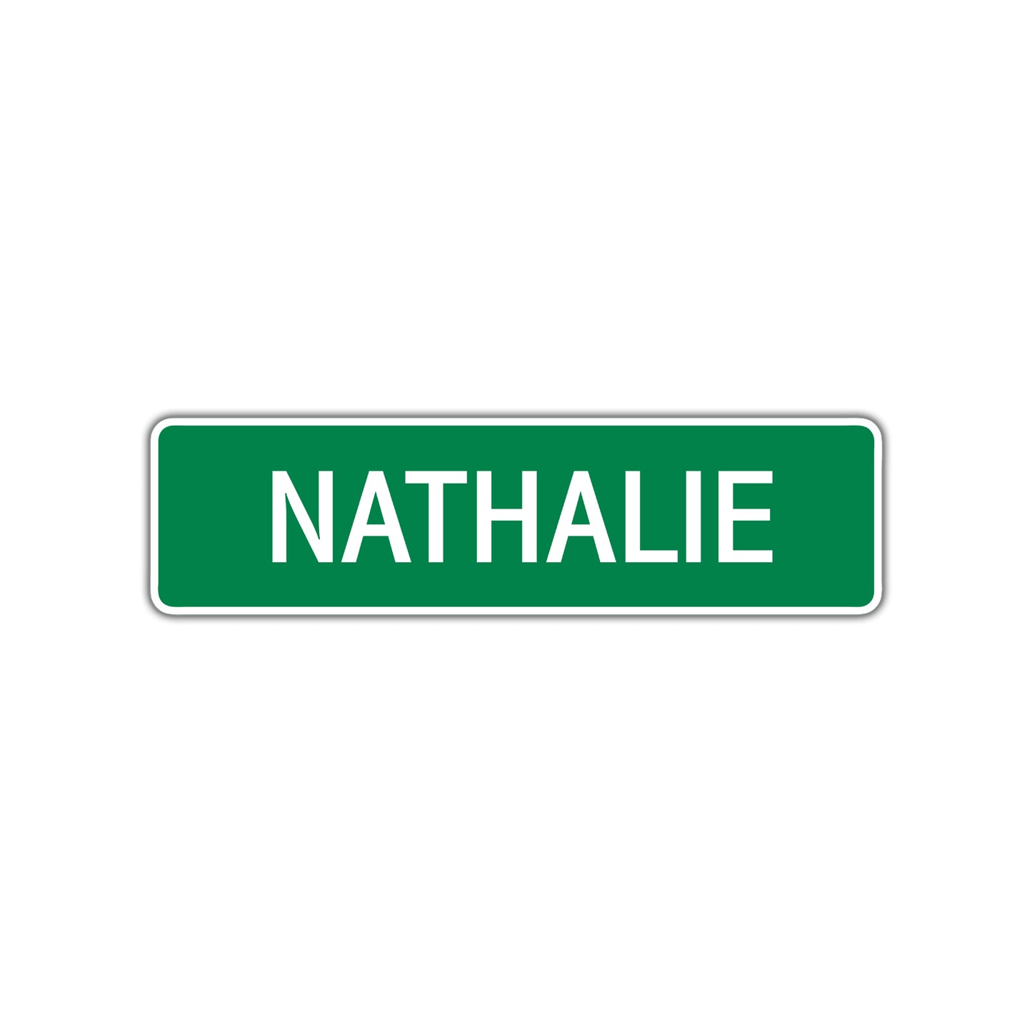 Nathalie Street Sign Plate