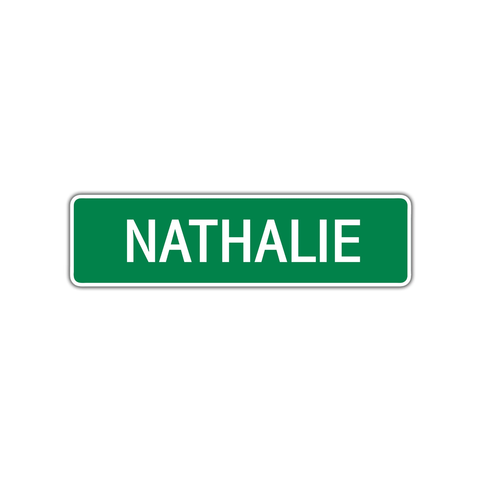 Nathalie Street Sign Plate