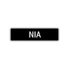 Nia Street Metal Sign  