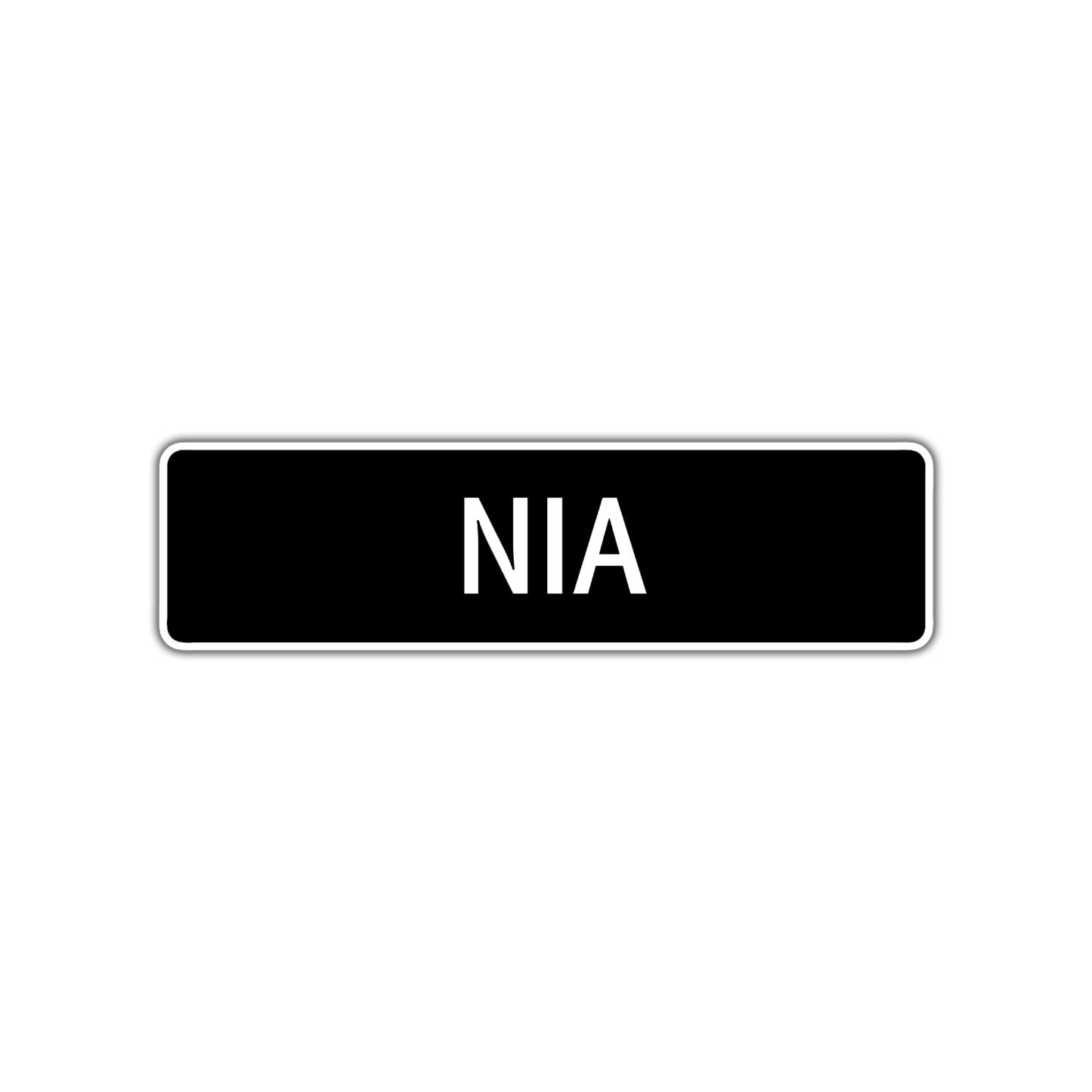 Nia Street Metal Sign  