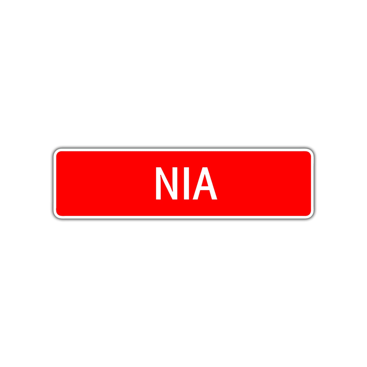 Nia Street Sign