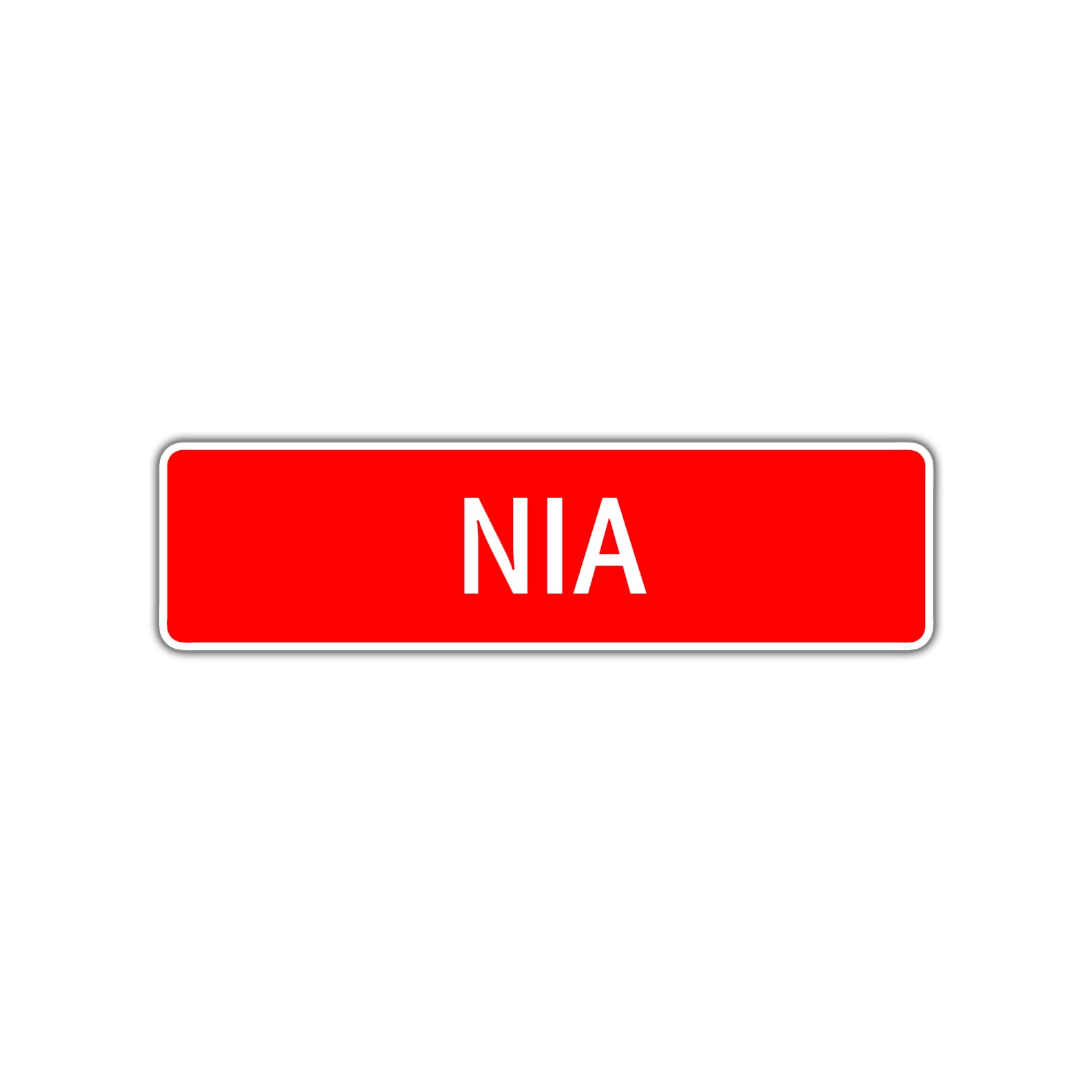 Nia Street Sign