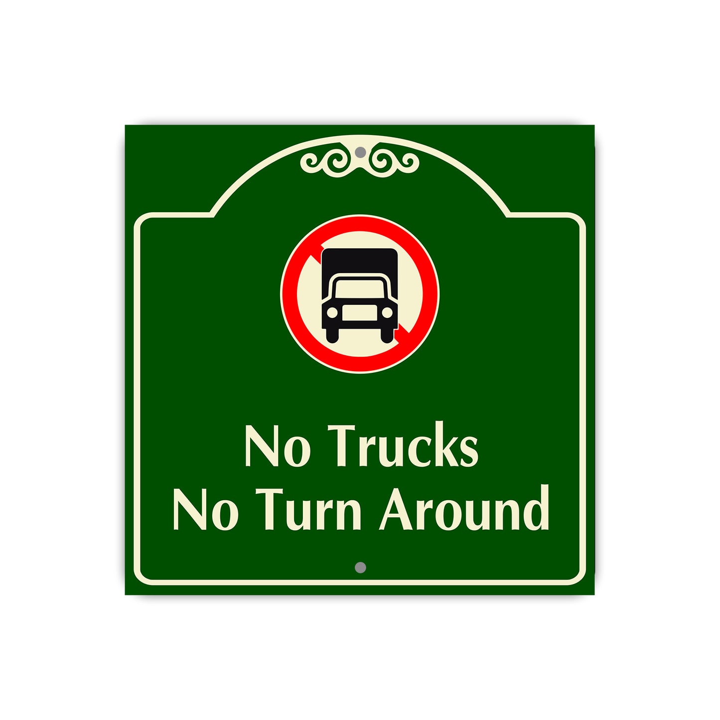 No Bags Allowed Sign Square Aluminum Metal Sign