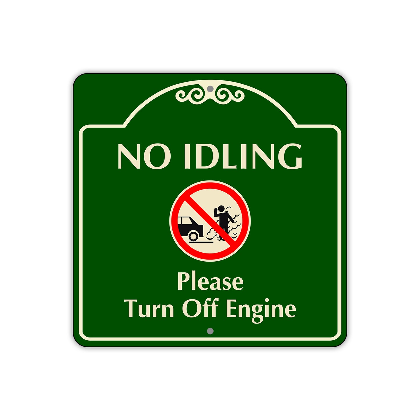 No Idling Please Turn Off Engine Sign