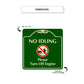 No Idling Please Turn Off Engine Sign Dimension