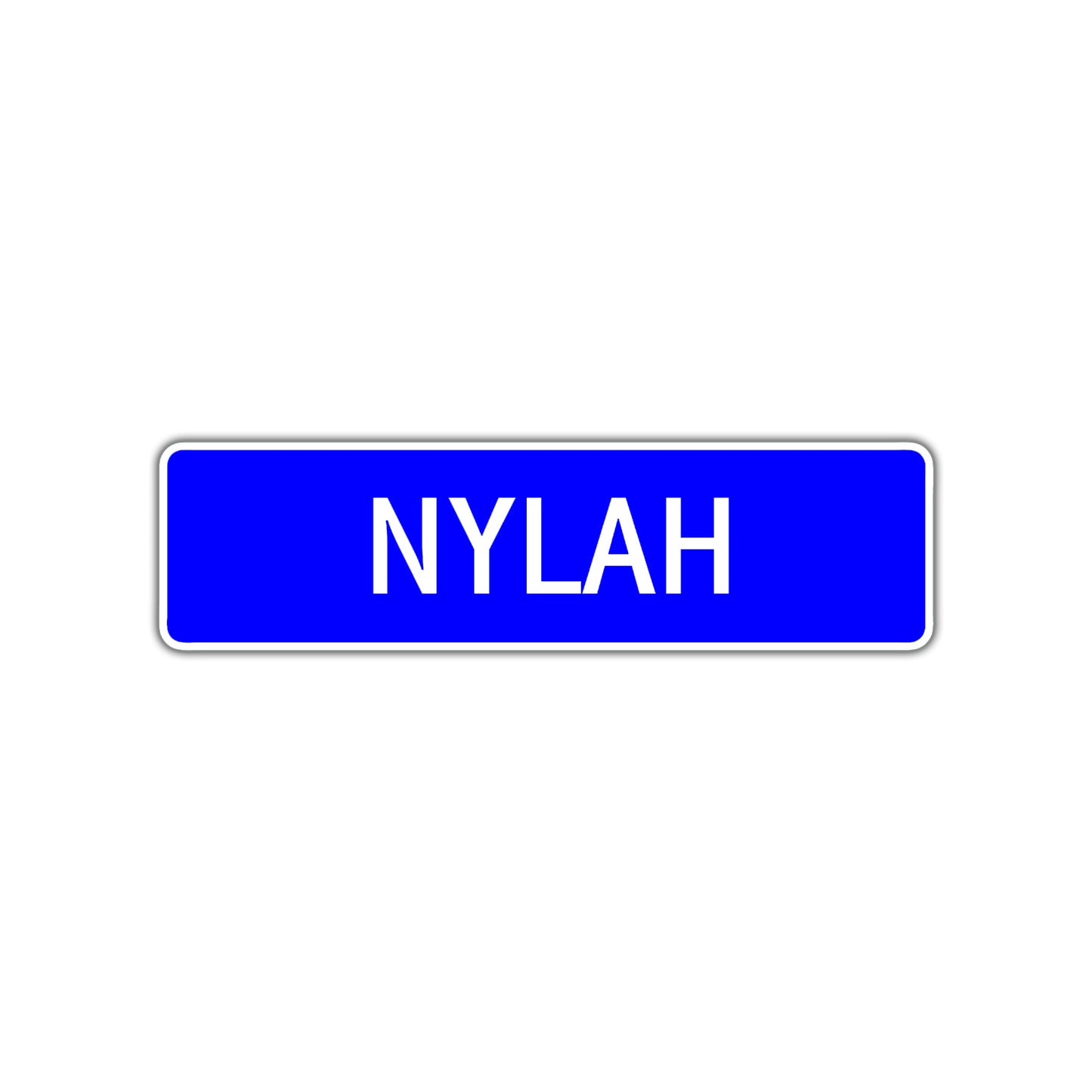 Nylah Street Metal Sign Plate
