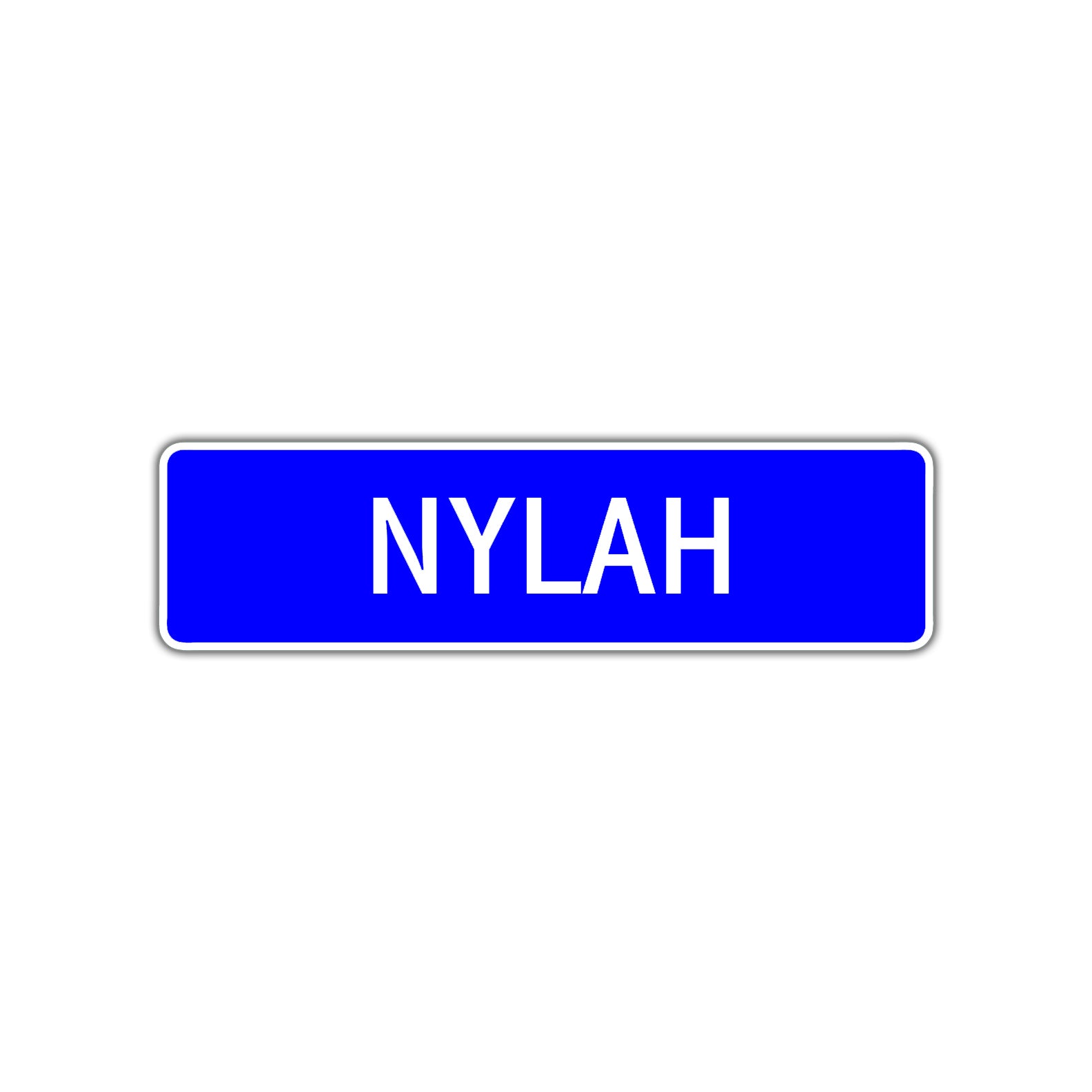 Nylah Street Metal Sign Plate