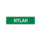 Nylah Street Sign Plate