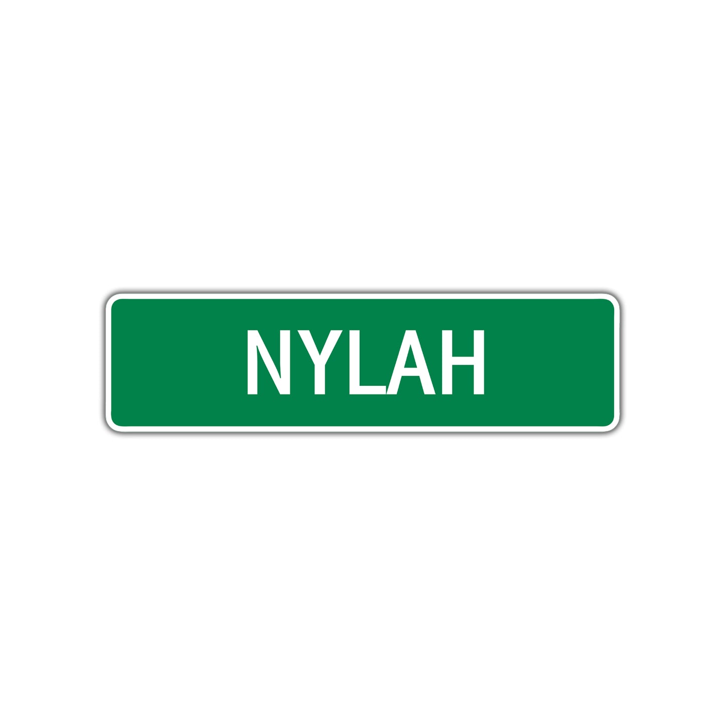 Nylah Street Sign Plate