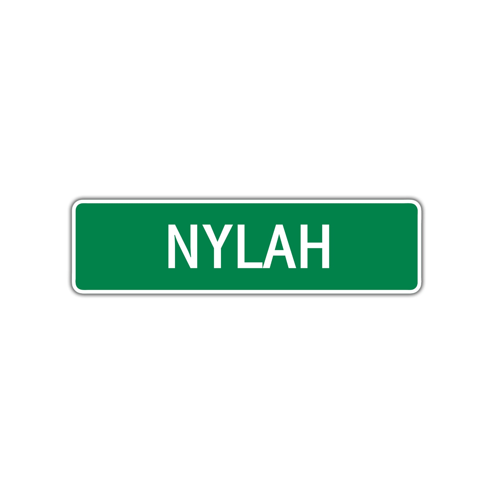 Nylah Street Sign Plate