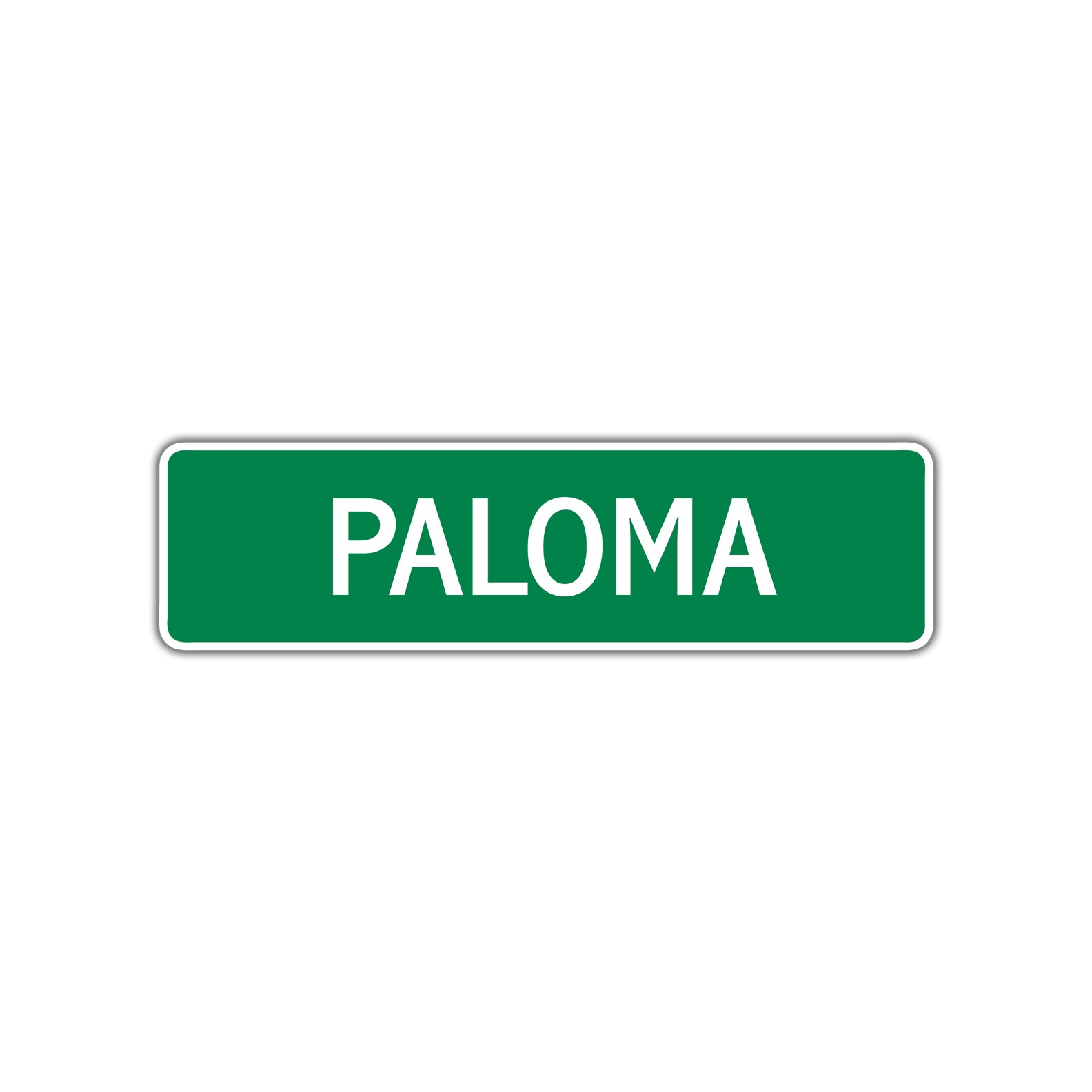 Paloma Street Sign