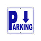 Parking Down Side Reserved Parking Metal Sign Plate