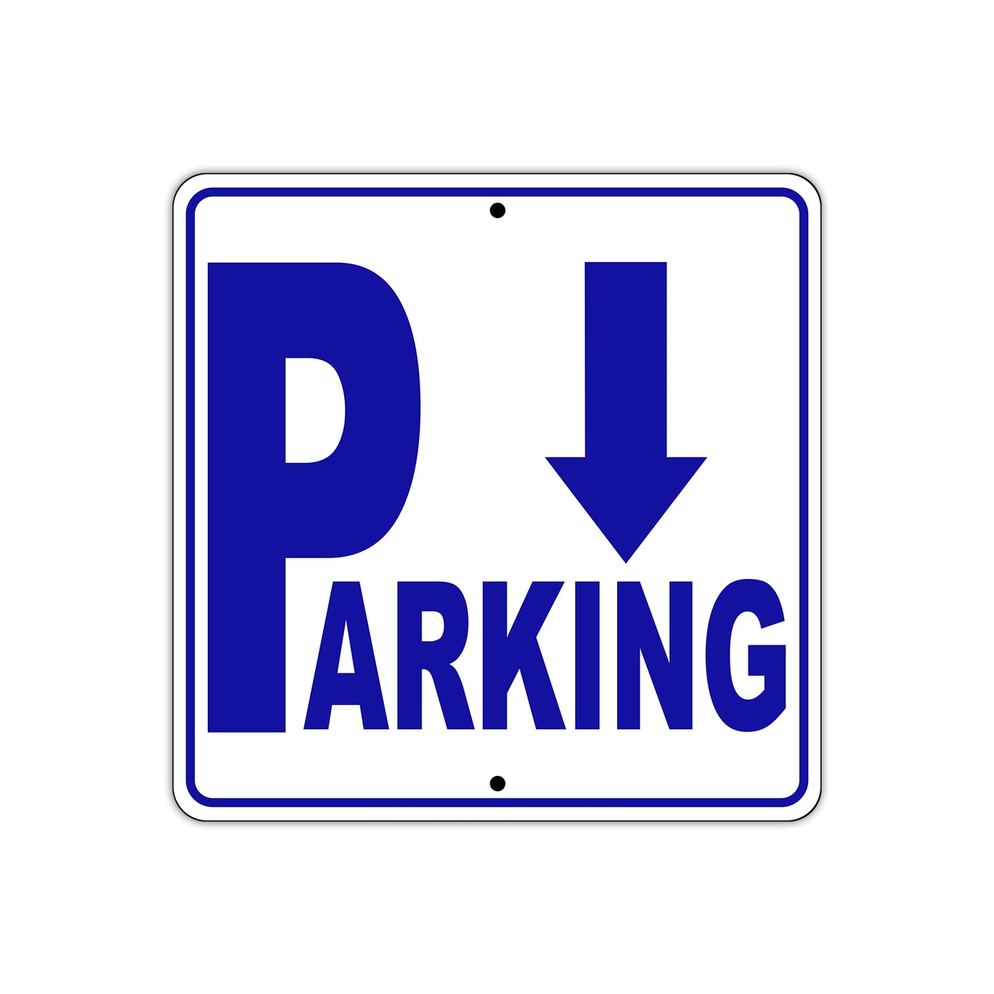 Parking Down Side Reserved Parking Metal Sign Plate