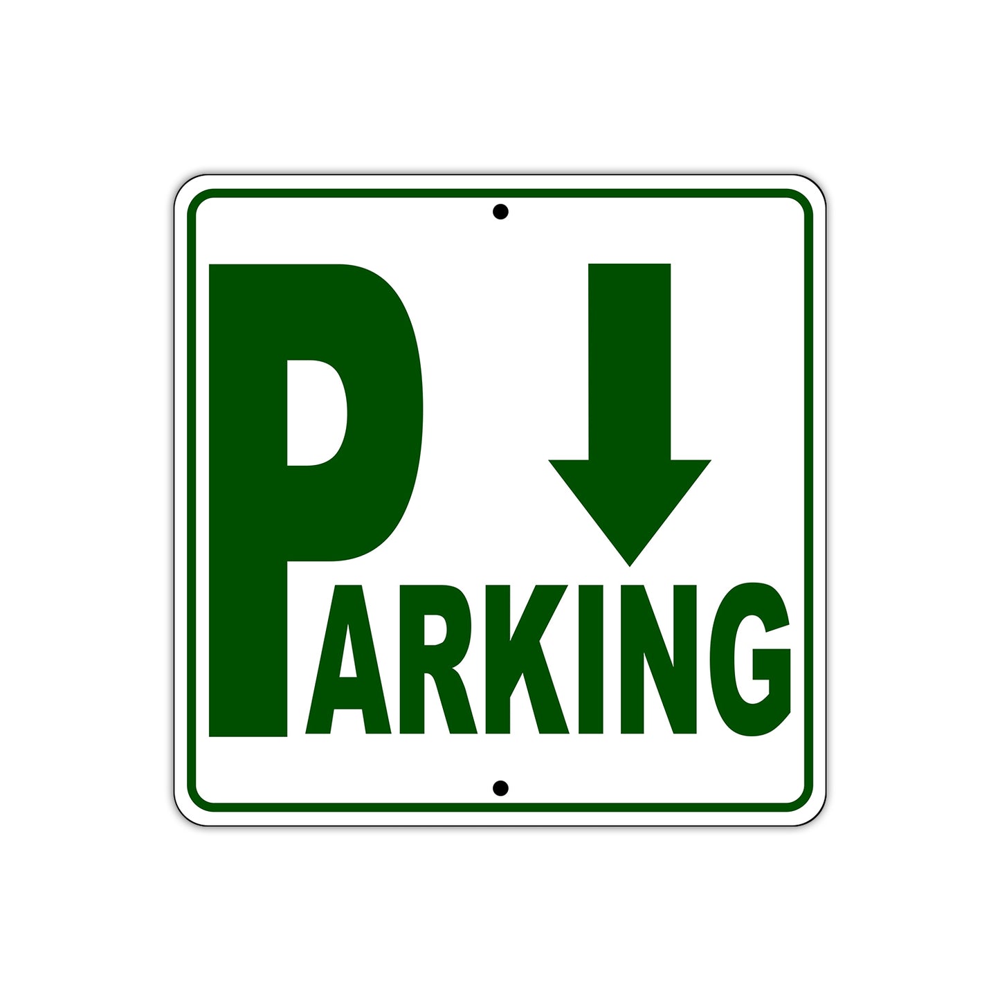 Parking Down Side Reserved Parking Sign Plate