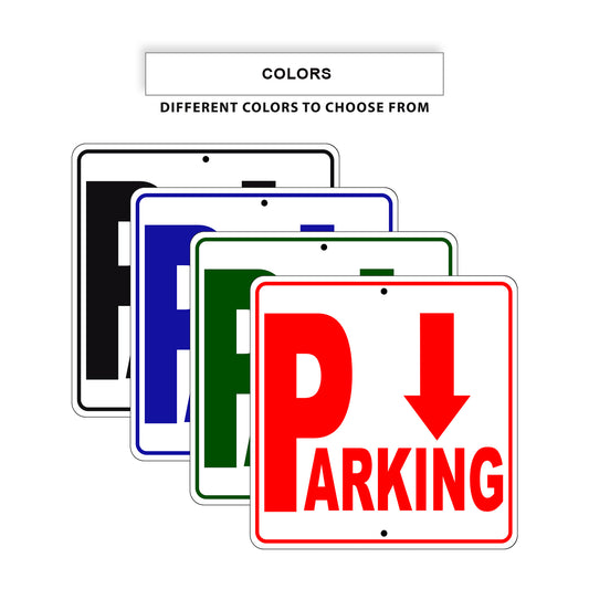 Parking Down Side Reserved Parking Signs