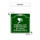 Parking Lot is Protected by Video Surveillance Metal Sign Dimension