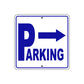 Parking Right Arrow Reserved Parking Metal Sign Plate