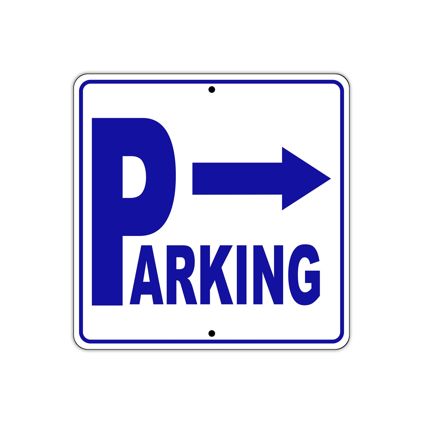 Parking Right Arrow Reserved Parking Metal Sign Plate