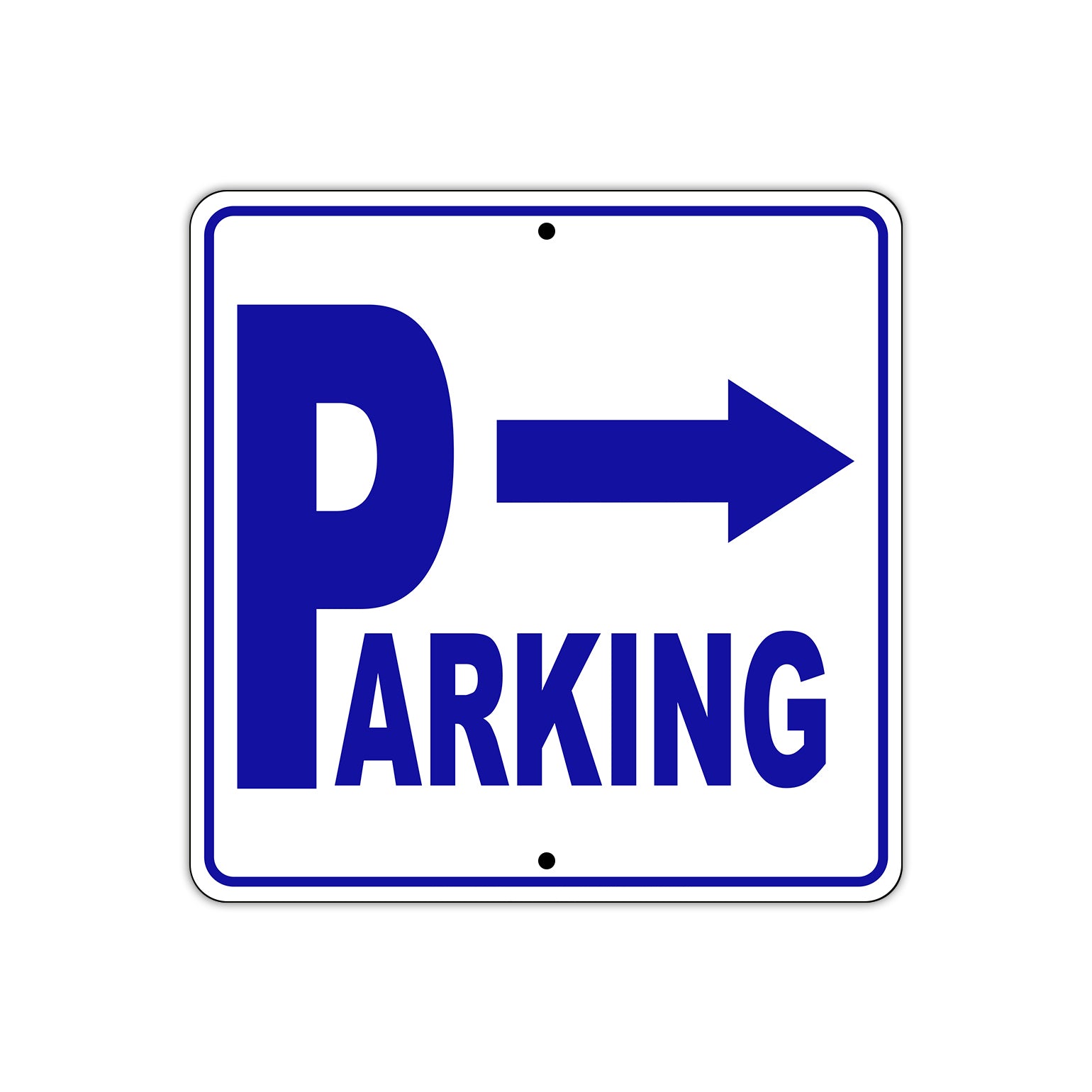 Parking Right Arrow Reserved Parking Metal Sign Plate