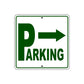 Parking Right Arrow Reserved Parking Sign Plate