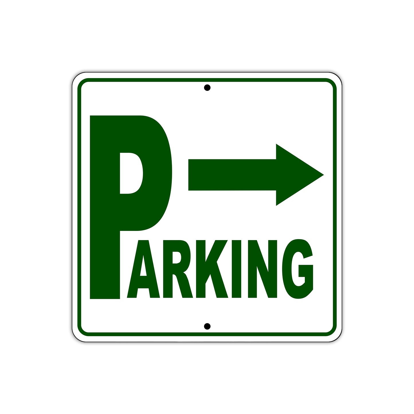 Parking Right Arrow Reserved Parking Sign Plate