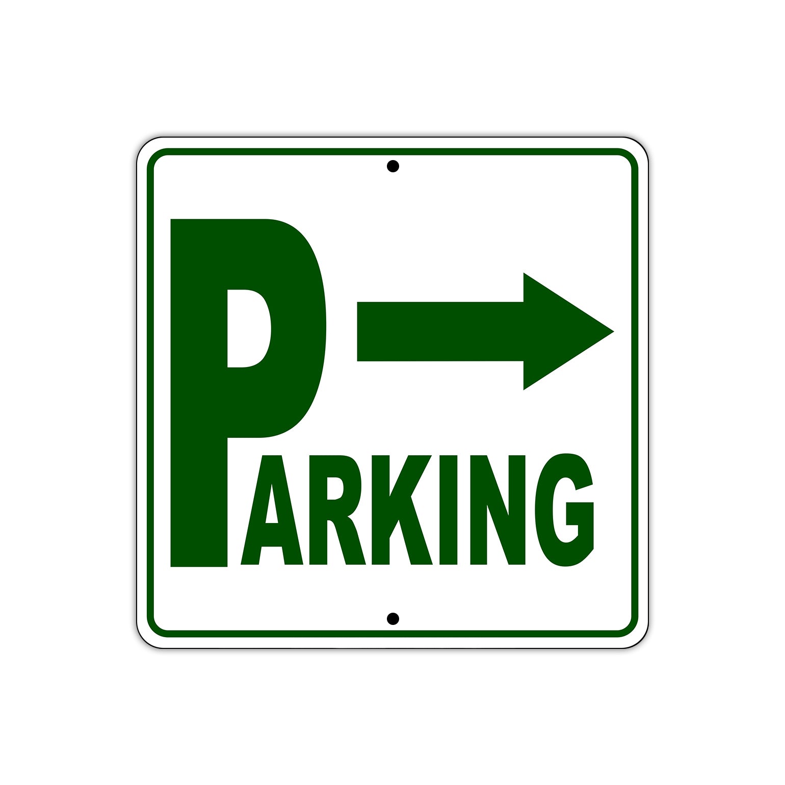 Parking Right Arrow Reserved Parking Sign Plate