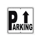 Parking Up Side Reserved Parking Metal Sign  